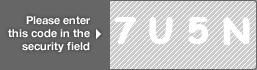 captcha code for visual authentication  number 7 letter U number 5 letter N