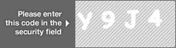 captcha code for visual authentication  letter Y number 9 letter J number 4