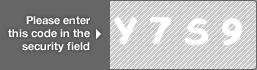 captcha code for visual authentication  letter Y number 7 letter S number 9