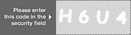 captcha code for visual authentication  letter H number 6 letter U number 4