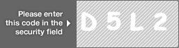 captcha code for visual authentication  letter D number 5 letter L number 2