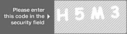 captcha code for visual authentication  letter H number 5 letter M number 3