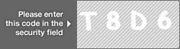 captcha code for visual authentication  letter T number 8 letter D number 6