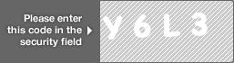 captcha code for visual authentication  letter Y number 6 letter L number 3