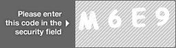 captcha code for visual authentication  letter M number 6 letter E number 9