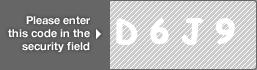 captcha code for visual authentication  letter D number 6 letter J number 9