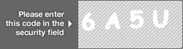 captcha code for visual authentication  number 6 letter A number 5 letter U