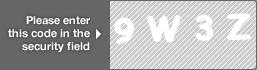 captcha code for visual authentication  number 9 letter W number 3 letter Z