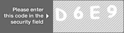 captcha code for visual authentication  letter D number 6 letter E number 9