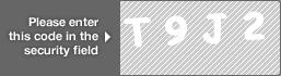 captcha code for visual authentication  letter T number 9 letter J number 2