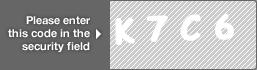 captcha code for visual authentication  letter K number 7 letter C number 6