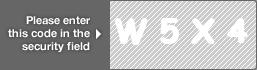 captcha code for visual authentication  letter W number 5 letter X number 4