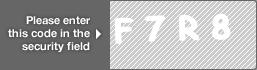 captcha code for visual authentication  letter F number 7 letter R number 8